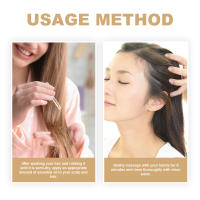 La loción para el cabello densa con aceite de nuez marroquí de Eelhoe previene la caída del cabello, solidifica, suaviza el cabello, nutre, masajea el cuero cabelludo y - details 3