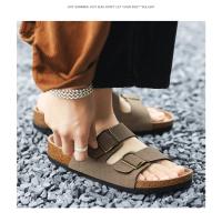 Zapatos De Hombre Cómodos De Cuero Para Playa Sandalias De Verano Moda 2024 Zapatos De Moda Para Hombres Sandalias De Madera Antideslizantes Tallas Reales - details 11