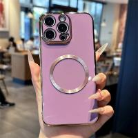 Chapado de lujo para funda magnética para iPhone 16 15 14 13 12 11 Pro 15ProMax funda protectora de silicona - details 5