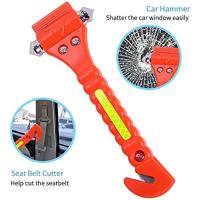 Interruptor de ventana de Escape de emergencia para coche, martillo cortador de cinturón de seguridad con cinta reflectante ligera, Kit de supervivencia salvavidas - details 4