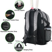 Tennis Bag Backpack 2 Rackets with Ventilated Shoe Compartment,for Pickleball,Basketball, Badminton, Soccer,men and women professional badminton racket bag large capacity multi-function shoe bag separated - details 4