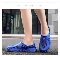 Sandalias ligeras de EVA para hombre, zapatos informales con agujeros, zuecos para amantes del jardín en casa, zapatillas planas de playa al aire libre, talla grande 49 - details 24