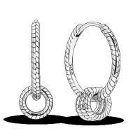 Pendientes de plata de ley 925 para mujer, Piercing de circonita cúbica brillante, joyería fina de compromiso, regalos - details 14