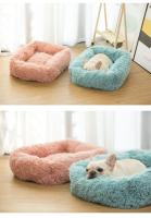 Cama de Mascotas de Peluche Cálida para Invierno Tamaño Rectangular Pequeño Mediano Grande - details 13