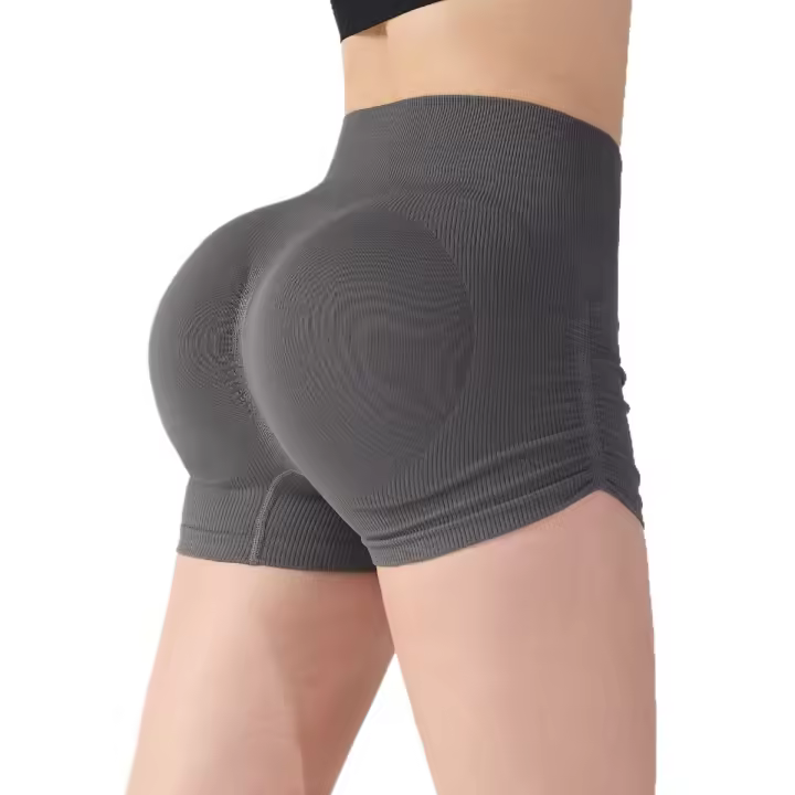 Pantalones de yoga arrugados de cintura alta y levantamiento de cadera para mujeres cortas, fitness transpirable, adelgazamiento, correr y ciclismo al aire libre de verano - 1