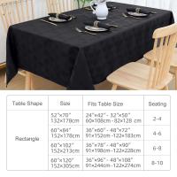 Mantel rectangular para el hogar Olanli, sábana de jacquard tejida de color banquete, estampado floral, mantel de poliéster gris - details 0