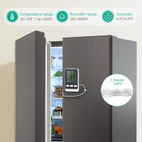 ORIA-termómetro Digital para refrigerador, dispositivo con sonda, Monitor de temperatura para interior y exterior, para acuario y pecera - details 5