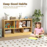Estantería Infantil con 5 Compartimentos Abiertos, Librería para Juguetes y Libros de Niños, Armario Bajo con Patas Antideslizantes, Estante para Exhibición (111 x 30 x 61,5 cm, Natural) - details 26