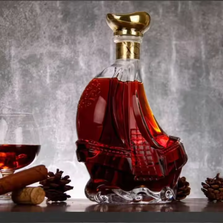 Recipiente para cerveza de uva, botella con tapa de whisky, vaso de cristal, herramienta de decoración de bar - 1
