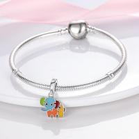 Pulsera de encanto S925 Plata esterlina 100% real con diseño de animales para mujeres joyería fina de cumpleaños regalo con piedra principal de zirconia y otros materiales naturales - details 4