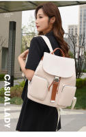 Mochila escolar de moda para mujer, mochila informal de viaje de gran capacidad, mochila simple para niña, color negro - details 0
