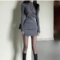 Nuevo vestido de primavera de algodón chica caliente en un vestido de cadera - details 13
