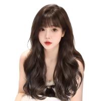 Peluca sintética de estilo coreano con flequillo, postizos con clip, peluca larga ondulada y rizada, cabello falso invisible, cosplay, pelucas de lolita para mujer - details 7