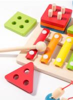 Juguete Educativo 3 en 1 para Niños, Juego de Pesca, columna de golf y Xilófono, Desarrollo de Colores, Formas y Música - details 5