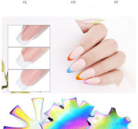 Modelo de punta de uñas francesas, recortador de Metal, esmalte de uñas de Gel de acero inoxidable, guía de borde de manicura, cortador de bricolaje para herramienta de diseño - details 2