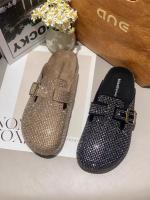 Medias zapatillas de imitación de diamantes Baotou de suela gruesa, ligeras y versátiles para mujer - details 1