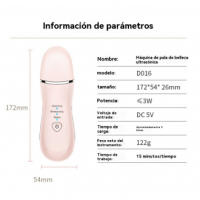 Ultrasones piel pala máquina Ion importador ems microcorriente belleza instrumento Cara poro limpiador - details 1