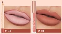 HANDAIYAN Lápiz Delineador de labios mate, taza antiadherente de larga duración, no se decolora, resistente al agua, terciopelo pigmentado, Kit de brillo de labios, Cosméticos de belleza, maquillaje Gif - details 8