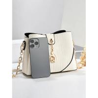 Bolso de Mano de Cuero PU de Leten Estilo Sencillo, Gran Capacidad, Monótono, Bolso Cruzado para Mujeres, Mochila de Lujo - details 4