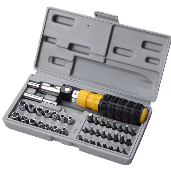 Juego de destornilladores multifuncionales, herramienta, llave de tubo, llave de combinación, 41 piezas - 1