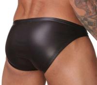 CLEVER-MENMODE calzoncillos para hombre, ropa interior Sexy, bragas de piel sintética, bolsa para bulto, calzoncillos de tiro bajo, Slips para hombre, Cueca - details 0