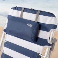 62262 - Pack de 2 sillas plegables multiposición para playa, jardín, terraza o camping beige, Medidas 64x11x64cm, 4 posiciones, con cojín en el cabecero, Incluye asa de transporte, Ibiza X2 - details 34