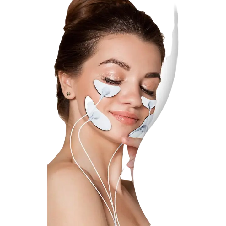 EMS Estimulador muscular corporal facial Electrodo Cara Mejilla Adelgazante Masajeador - 1
