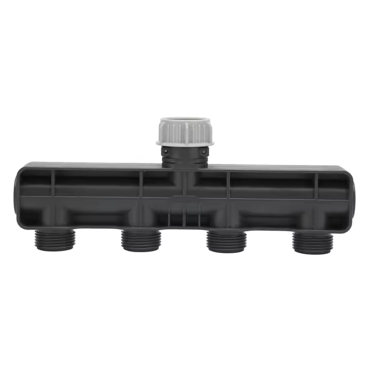 Grifo de Jardín de 4 Vías G3/4 Válvula de Riega Multipropósita para Jardín Patio Granja - 1