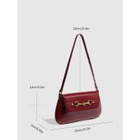Bolso vintage para debajo del brazo, bolso bandolera para mujer, bolso de mano para mujer Hundred Tote, rojo - details 32