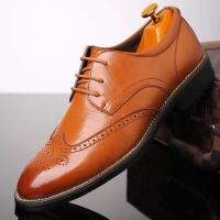 Derby Italy Mocassin Shoos ropa formal para hombre de alta calidad Zapatos de cuero Oxford Block - details 2