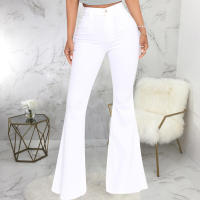 Pantalones acampanados de mezclilla elástica ajustados a la cintura HSF99 Fashion - details 70