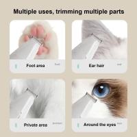 Con aspiradora, cortapelos para mascotas, 2 modos, afeitadora eléctrica impermeable para cortar el pelo de gatos con cepillo limpio, contenedor transparente - details 15