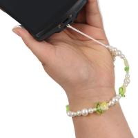 Cuentas de perlas, cuentas de tulipán, correa con abalorio para teléfono, flor de cristal, tulipán, cadena para teléfono móvil, correa para teléfono móvil con cuentas de flores a la moda - details 0