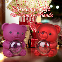 Regalo Creativo de Rosa – Oso de Rosa Giratorio 360° con Collar Colgante de Abrazo para Navidad y San Valentín - details 1