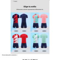 Conjunto De Camiseta De Fútbol Para Niños, uniforme De Entrenamiento, Manga Corta, Estudiantes De Primaria Y Secundaria, Verano - details 12