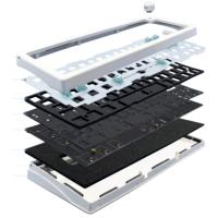 GMK67-espaciador de Teclado mecánico de intercambio en caliente, Kit retroiluminado RGB, Bluetooth 2,4G, inalámbrico, 3 modos (blanco) - details 4