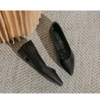 Zapatos de trabajo de suela blanda plana, nuevos zapatos individuales puntiagudos en verano de 2025, cuero suave, parte superior profesional cómoda, zapatos de prueba - details 13