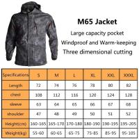 Chaqueta M65 larga táctica a prueba de viento para senderismo Hanye - details 1