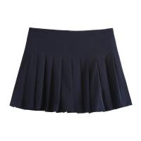 - Mini pantalones cortos informales con temperamento elegante y plisado ancho para mujer - details 3