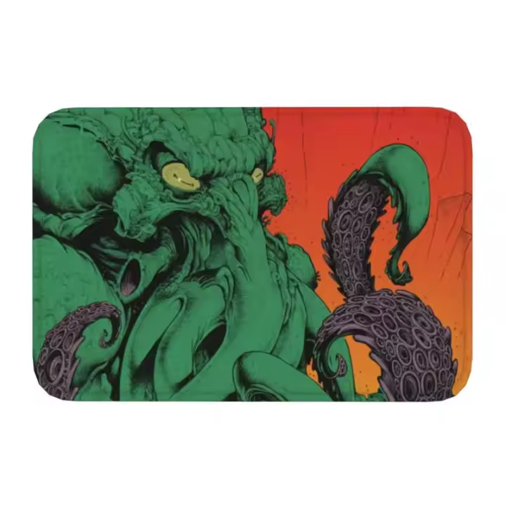 Alfombra de Monstruo de Terror Personalizada de 40*60cm Alfombra de Cocina Antideslizante de Franela para Hogar - 1