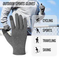 Guantes de cobre de compresión para artritis, guantes de cobre sin dedos para escritura por computadora y trabajo diario, alivio del dolor de manos y soporte - details 29