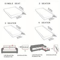 Cubierta Elegante para Sofá Jacquard, Protector de Muebles Duradero para Sala de Estar y Dormitorio, Antideslizante - details 3