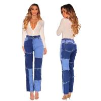 Pantalones vaqueros de moda para mujer Pantalones de mezclilla con estilo con cinturón y bolsillos - details 2