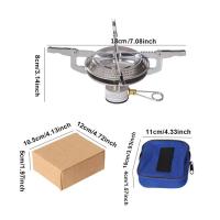 Mini estufa de gas para acampar al aire libre con bolsa de advertencia, estufa de cocina portátil para senderismo, montañismo y pesca, 1. - details 10