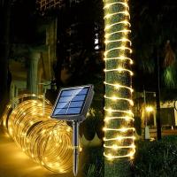 Luz solar de tubo exterior, 21,95 metros, 200 luces LED, con mando a distancia, 8 modos externos de cuerda - details 4