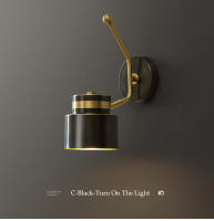 LEFANGXING Lámpara de Pared de Cobre Luz de Fondo de Sala de Estar Sencilla - details 9