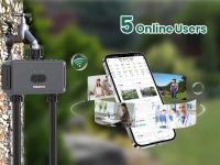 Inoma-puerta de enlace con temporizador de agua automático, sistema de riego de jardín con doble manguera, programador de aspersores remoto, compatible con Alexa - details 8