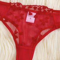 Conjunto de sujetador sexy ligero bordado perspectiva malla sexy conjunto sexual - details 4
