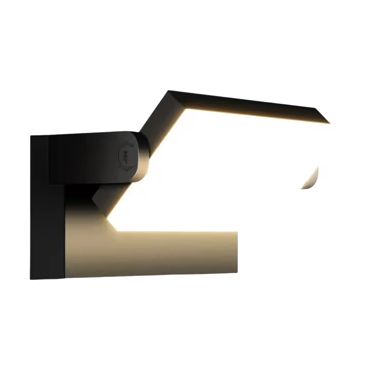 Apliques LED 60W Pared Exterior Interior 360 °   Rotación Negra Lámpara de Pared para Entrada Terraza Pasillo Focos LED Exterior 5000 Lumen Blanco Cálido 3000K Impermeable - 1