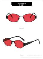 Gafas de sol hexagonales de moda para mujer 2025, diseño de marca de lujo, gafas de sol poligonales únicas, gafas de sol vintage con montura pequeña para hombre - details 24